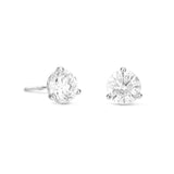 3 Prong Diamond Solitaire Stud Earrings - Shyne Jewelers 150-00290 White Gold Shyne Jewelers