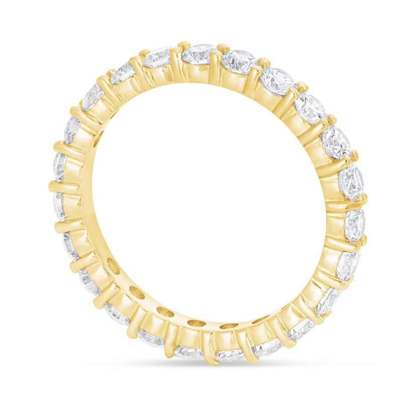 4-Prong Diamond Eternity Band - Shyne Jewelers Yellow Gold 4 Shyne Jewelers
