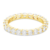 4-Prong Diamond Eternity Band - Shyne Jewelers Yellow Gold 4 Shyne Jewelers