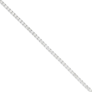 4-Prong Diamond Tennis Chain, 2.2 - Shyne Jewelers White Gold Shyne Jewelers