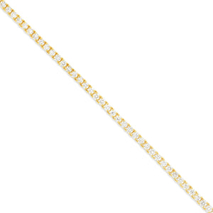 4-Prong Diamond Tennis Chain, 2.2 - Shyne Jewelers Yellow Gold Shyne Jewelers