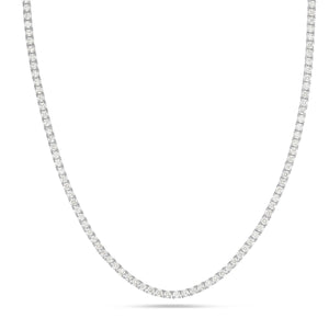 4-Prong Diamond Tennis Chain, 2.2 - Shyne Jewelers White Gold Shyne Jewelers