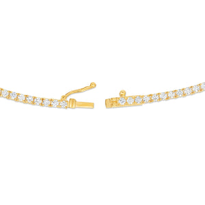 4-Prong Diamond Tennis Chain, 2.2 - Shyne Jewelers Yellow Gold Shyne Jewelers