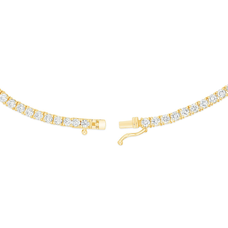 4-Prong Diamond Tennis Chain, 3 mm - Shyne Jewelers Yellow Gold Shyne Jewelers