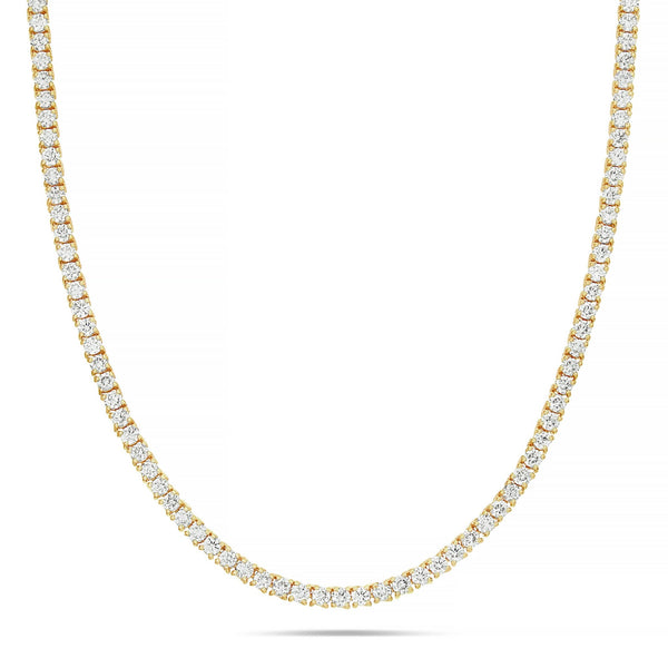 4-Prong Diamond Tennis Chain, 3 mm - Shyne Jewelers Yellow Gold Shyne Jewelers