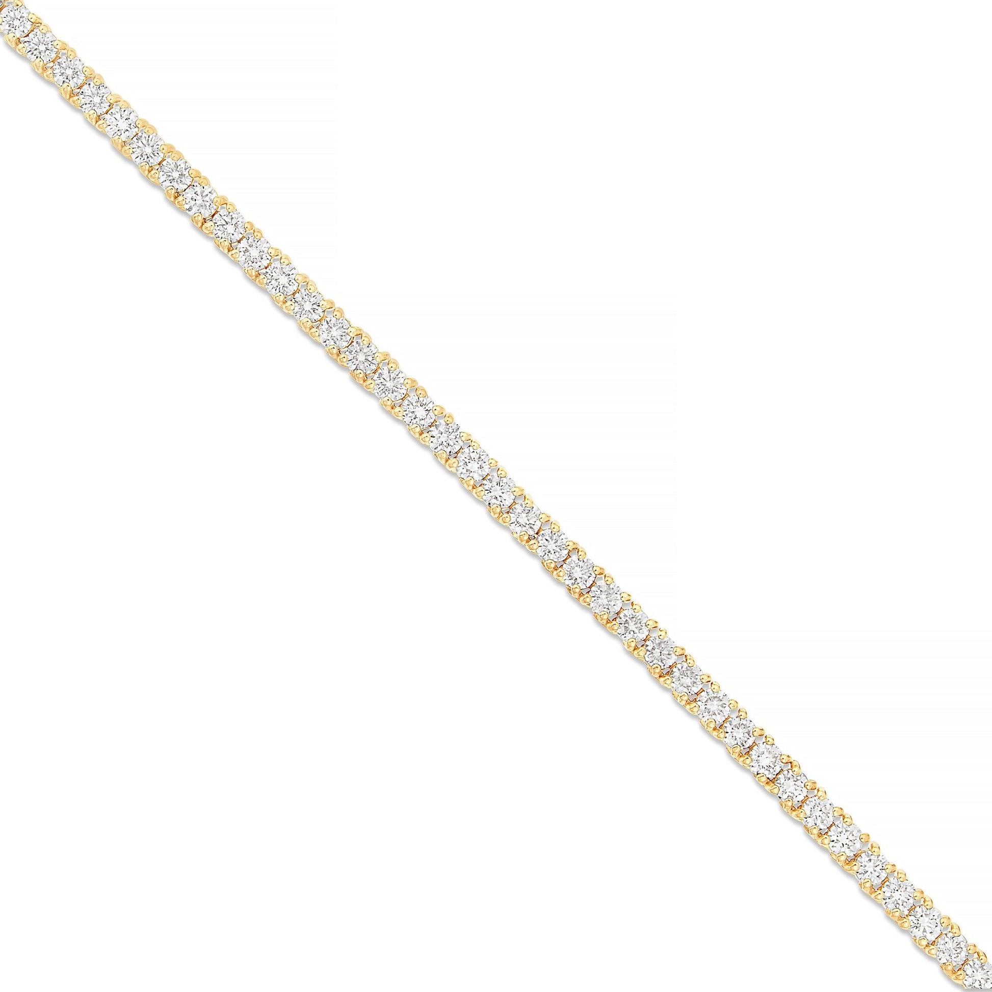 4-Prong Diamond Tennis Chain, 3 mm - Shyne Jewelers Yellow Gold Shyne Jewelers