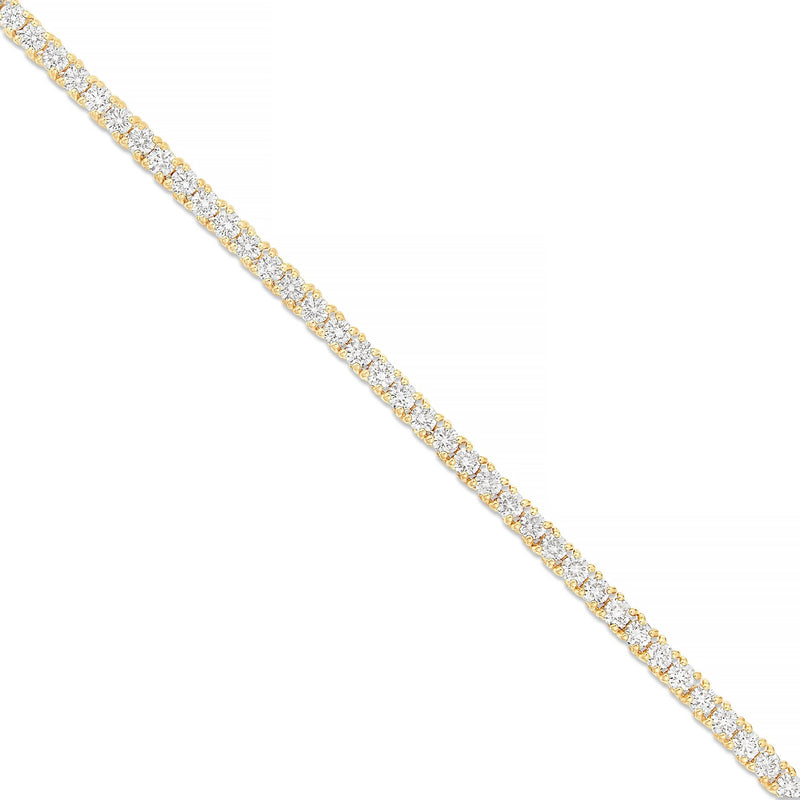 4-Prong Diamond Tennis Chain, 3 mm - Shyne Jewelers Yellow Gold Shyne Jewelers
