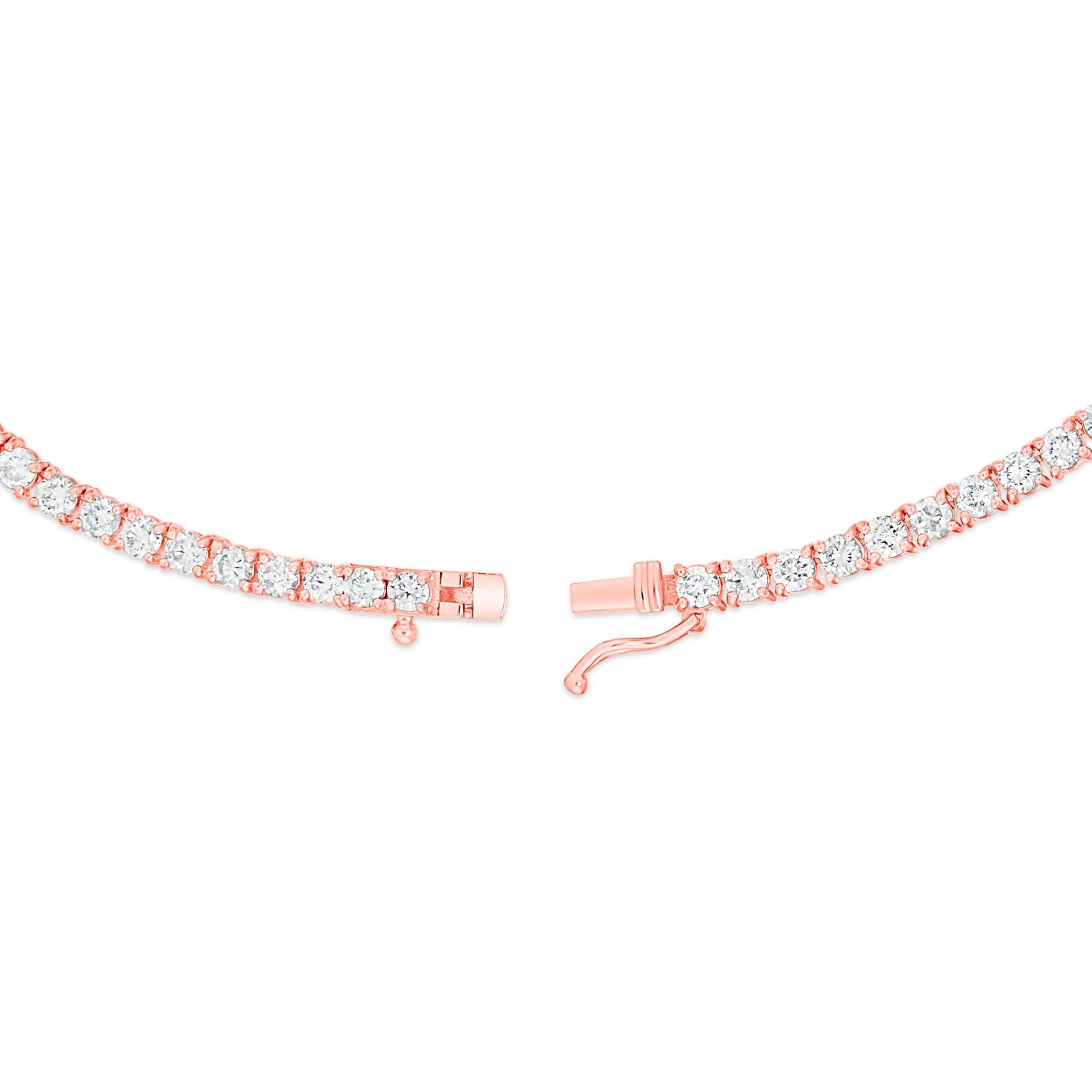 4-Prong Diamond Tennis Chain, 3 mm - Shyne Jewelers Rose Gold Shyne Jewelers