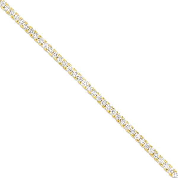 4-Prong Diamond Tennis Chain, 3 mm - Shyne Jewelers Yellow Gold Shyne Jewelers