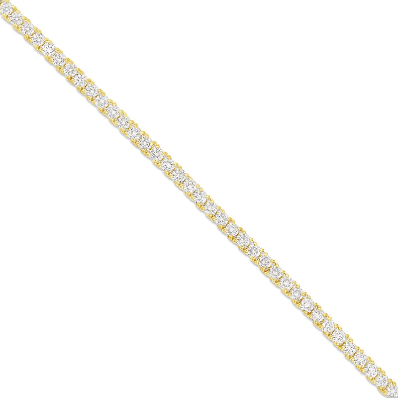 4-Prong Diamond Tennis Chain, 3 mm - Shyne Jewelers Yellow Gold Shyne Jewelers