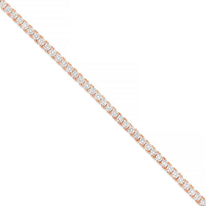 4-Prong Diamond Tennis Chain, 3 mm - Shyne Jewelers Yellow Gold Shyne Jewelers