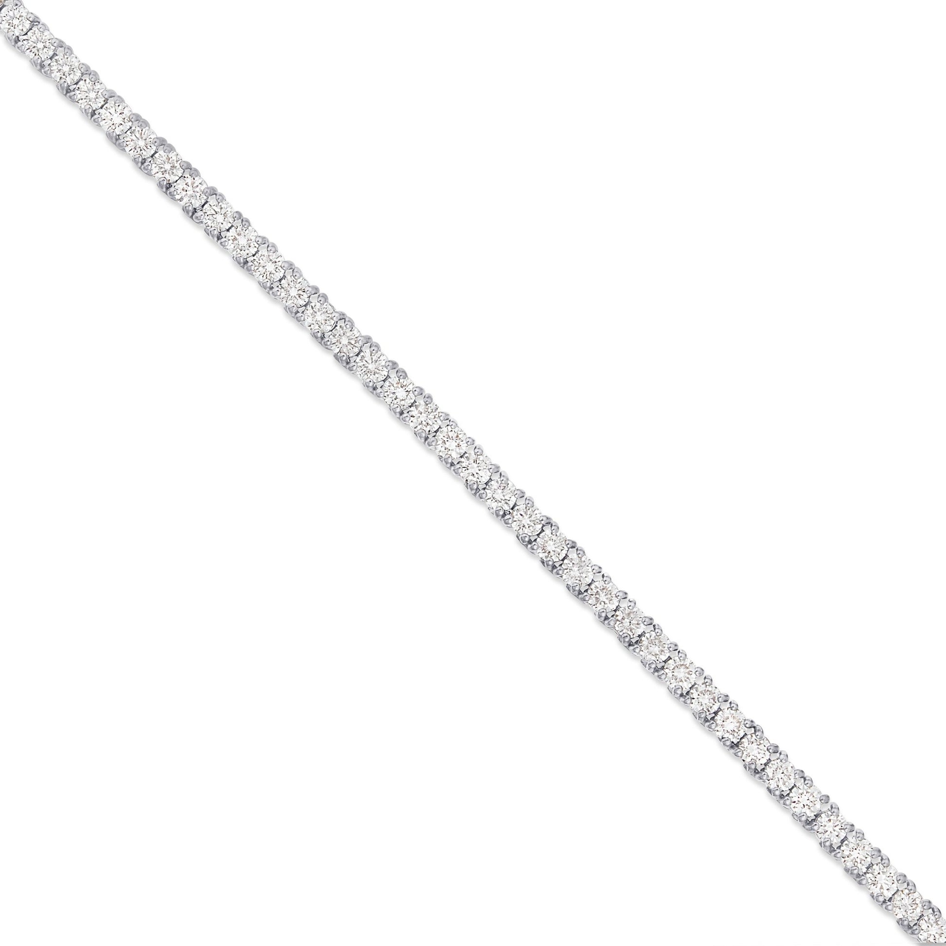 4-Prong Diamond Tennis Chain, 3 mm - Shyne Jewelers White Gold Shyne Jewelers