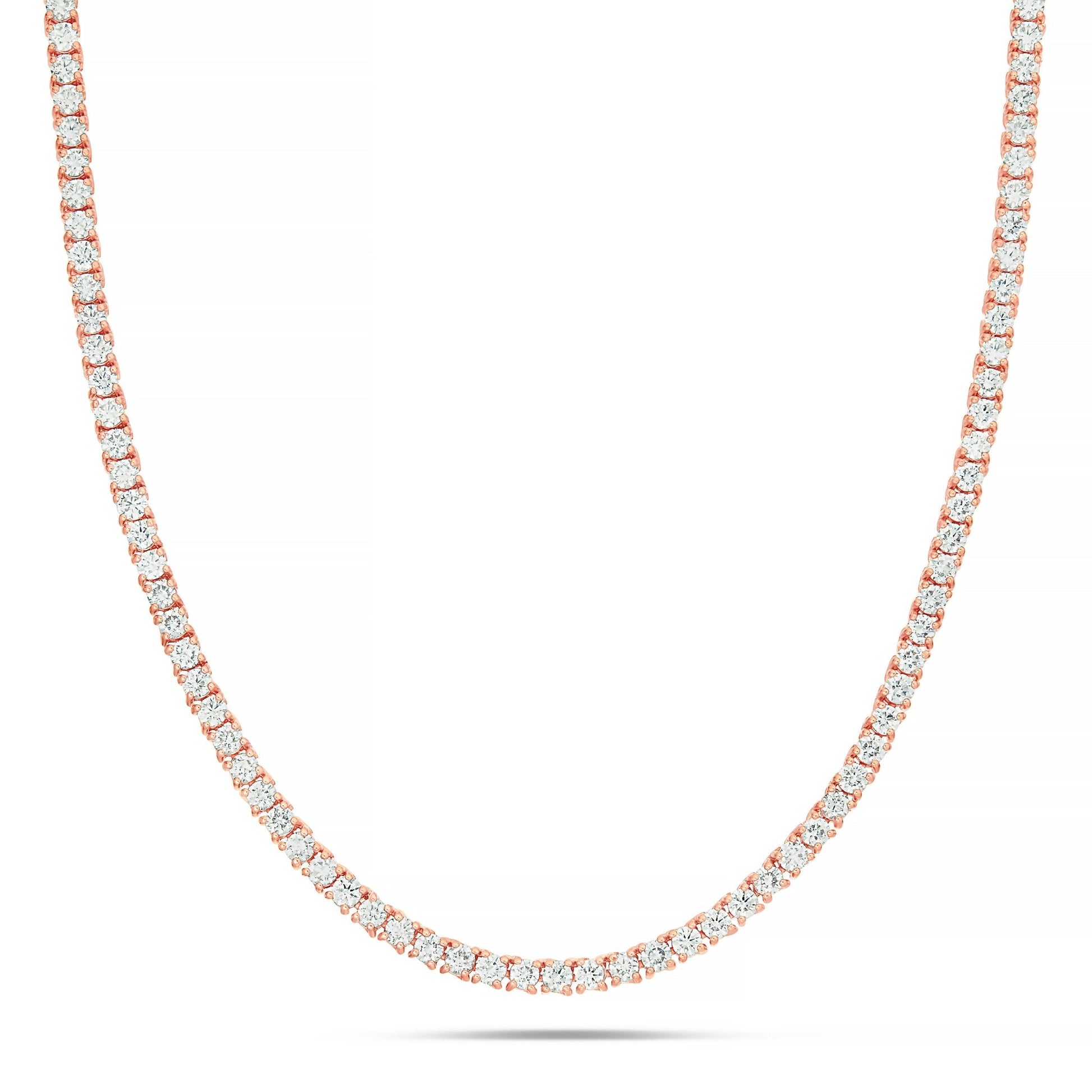 4-Prong Diamond Tennis Chain, 3 mm - Shyne Jewelers Yellow Gold Shyne Jewelers