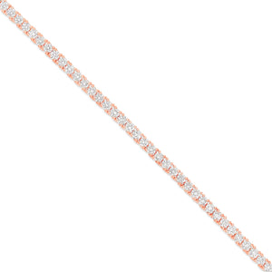 4-Prong Diamond Tennis Chain, 3 mm - Shyne Jewelers Rose Gold Shyne Jewelers