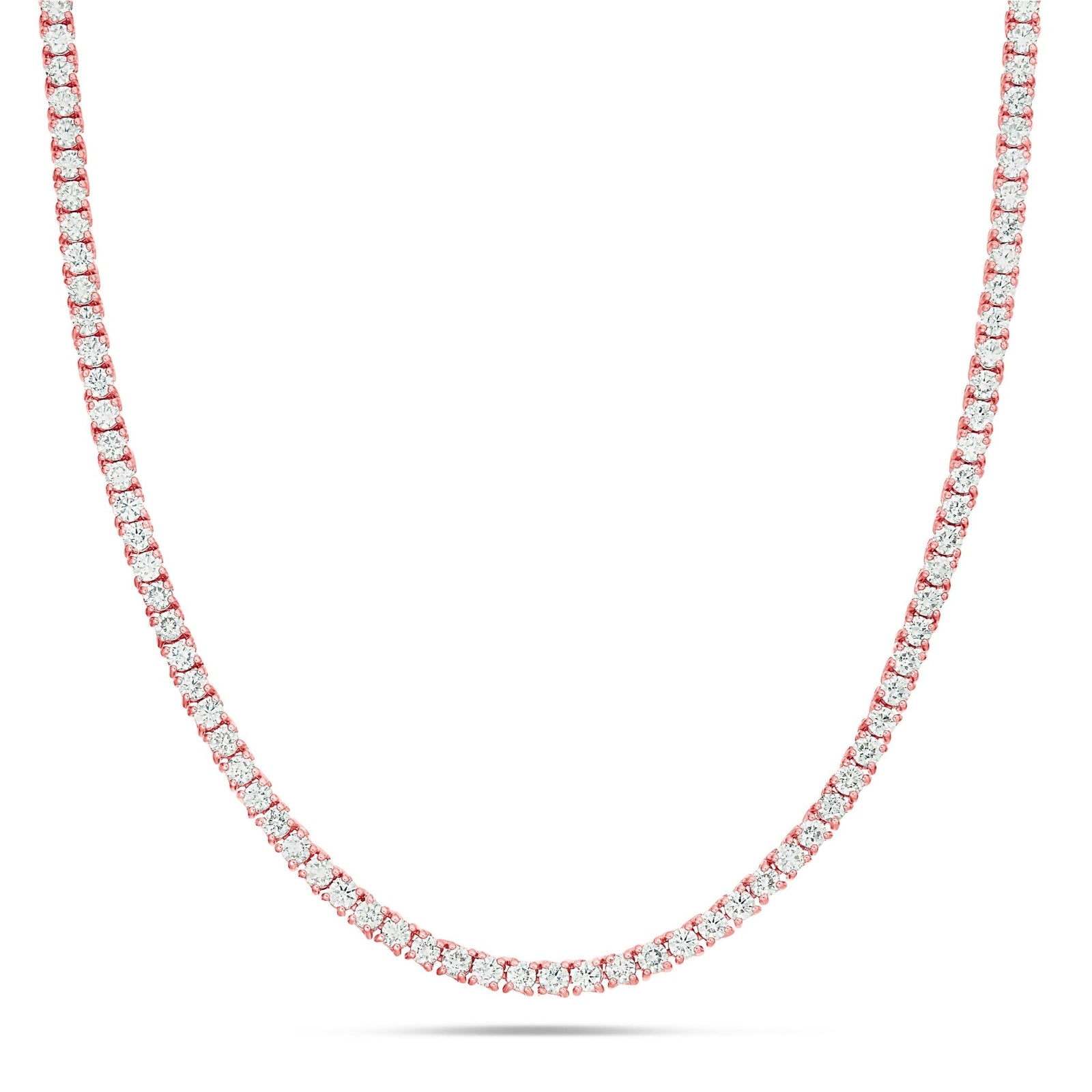14K Gold 13.34ctw 4-Prong 3mm Diamond Tennis Chain – SHYNE JEWELERS