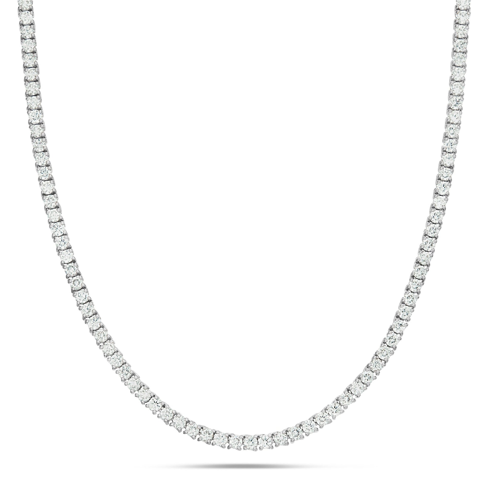 4-Prong Diamond Tennis Chain, 3 mm - Shyne Jewelers White Gold Shyne Jewelers