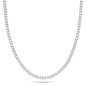 4-Prong Diamond Tennis Chain, 3 mm - Shyne Jewelers White Gold Shyne Jewelers