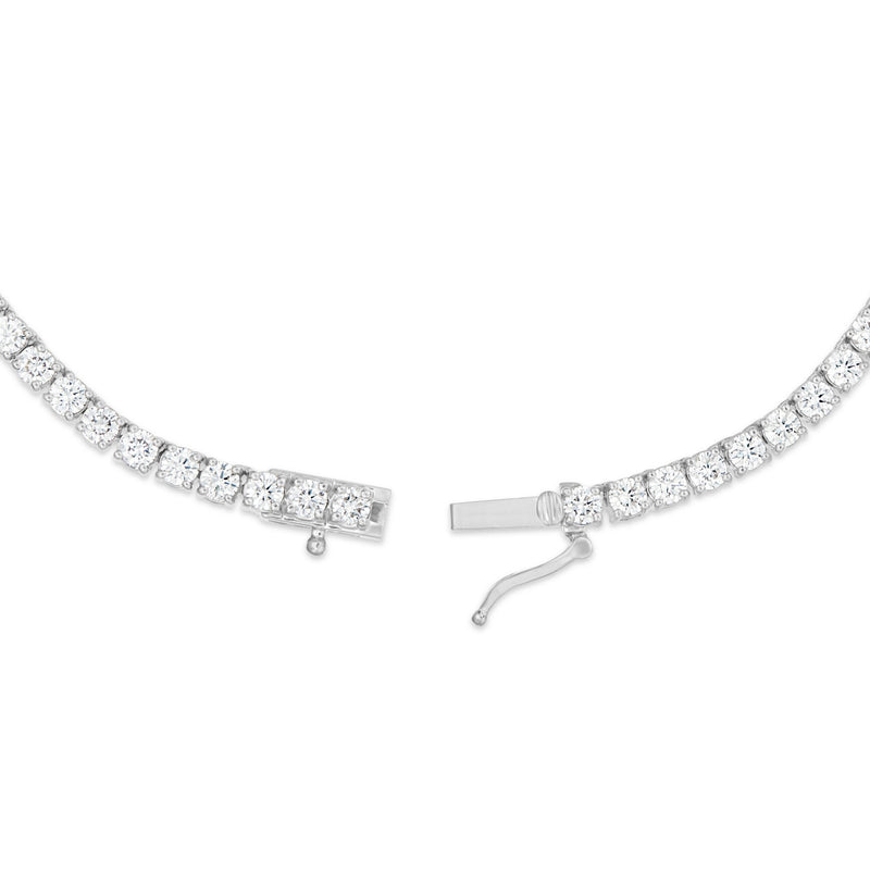 4 Prong Diamond Tennis Chain, 3 mm - Shyne Jewelers White Gold Shyne Jewelers