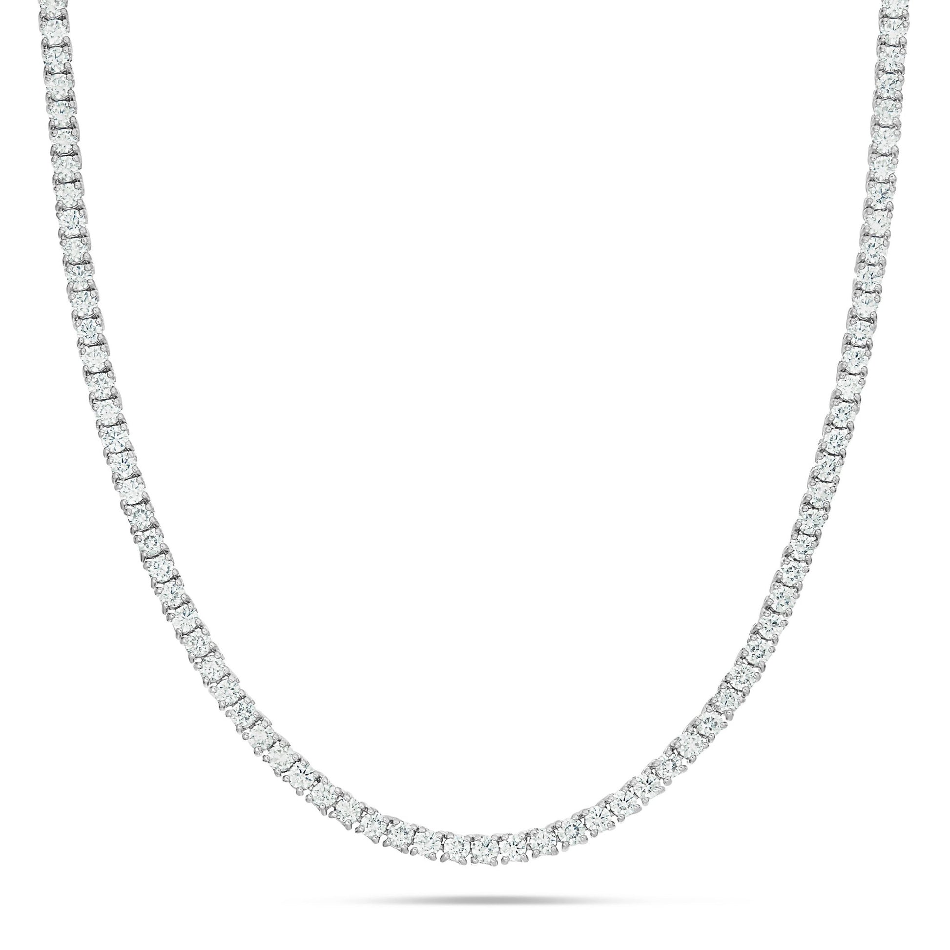 4-Prong Diamond Tennis Chain, 3 mm - Shyne Jewelers White Gold Shyne Jewelers