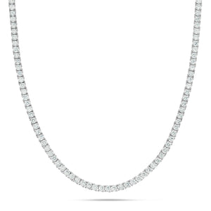 4-Prong Diamond Tennis Chain, 3 mm - Shyne Jewelers White Gold Shyne Jewelers