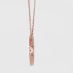 18K Gold 0.68ct Diamond Halo Circle Necklace