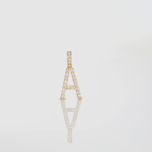 Shyne Collection 10K Gold 0.79ct Diamond Initial Pendant