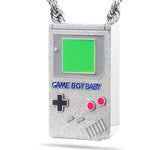 Custom Diamond & Enamel Game Boy Pendant