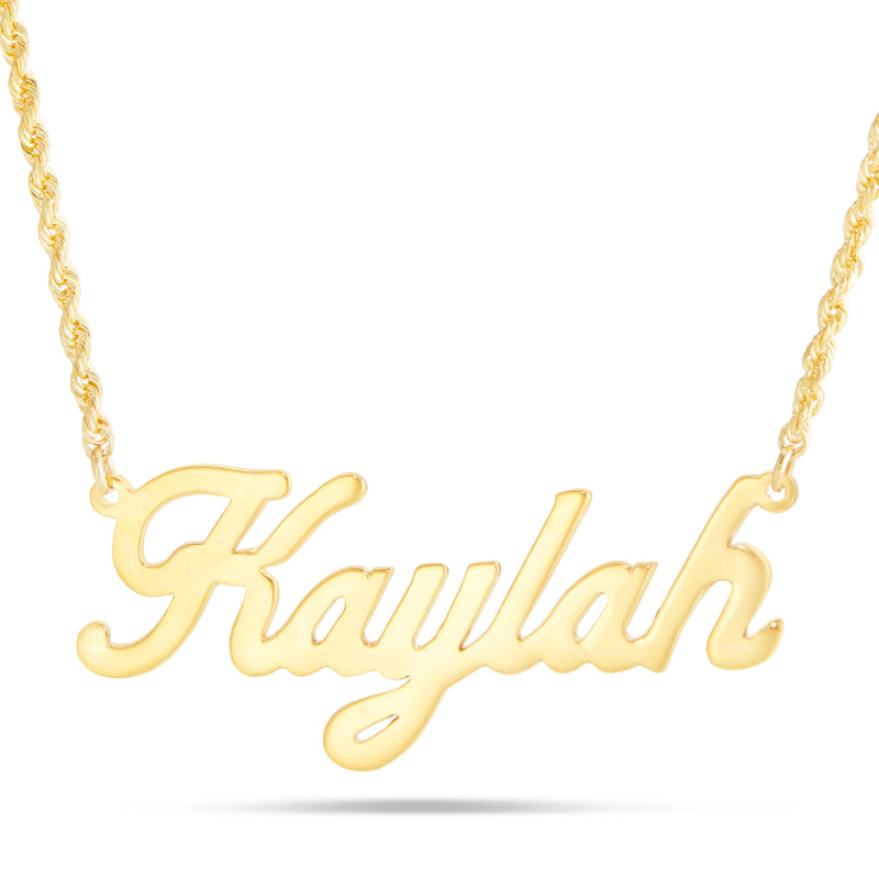 YOUR NAME - Gold Custom Name Necklace in Script