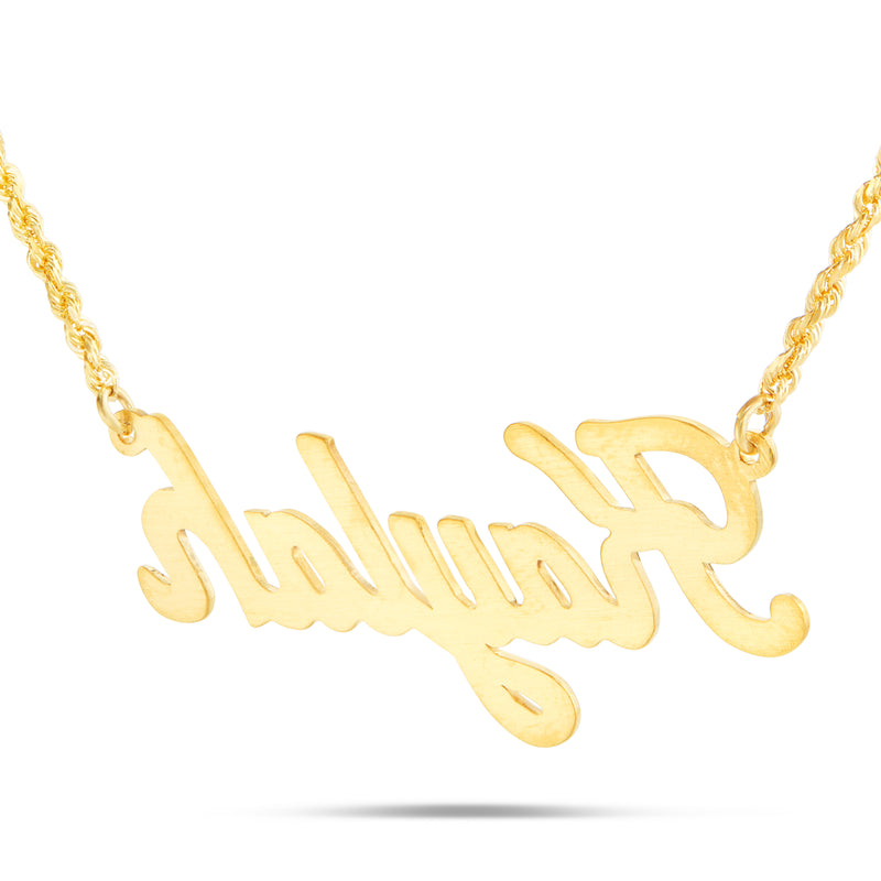 YOUR NAME - Gold Custom Name Necklace in Script