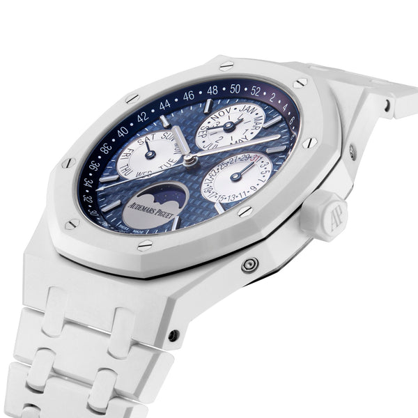 Audemaurs Piguet Royal Oak Perpetual Calander - Shyne Jewelers APROPC_WHT41 Audemars Piguet