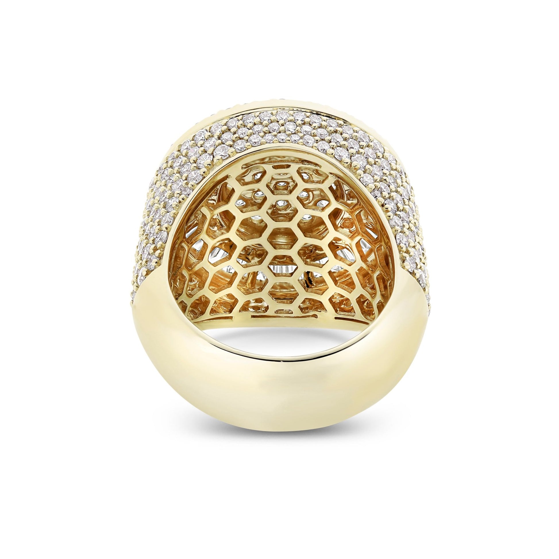 Baguette Circle Diamond Ring - Shyne Jewelers BAGCIRCLERING_1 Yellow Gold Shyne Jewelers