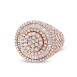 Baguette Circle Diamond Ring - Shyne Jewelers BAGCIRCLERING_1 Rose Gold Shyne Jewelers