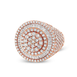 Baguette Circle Diamond Ring - Shyne Jewelers BAGCIRCLERING_1 Rose Gold Shyne Jewelers