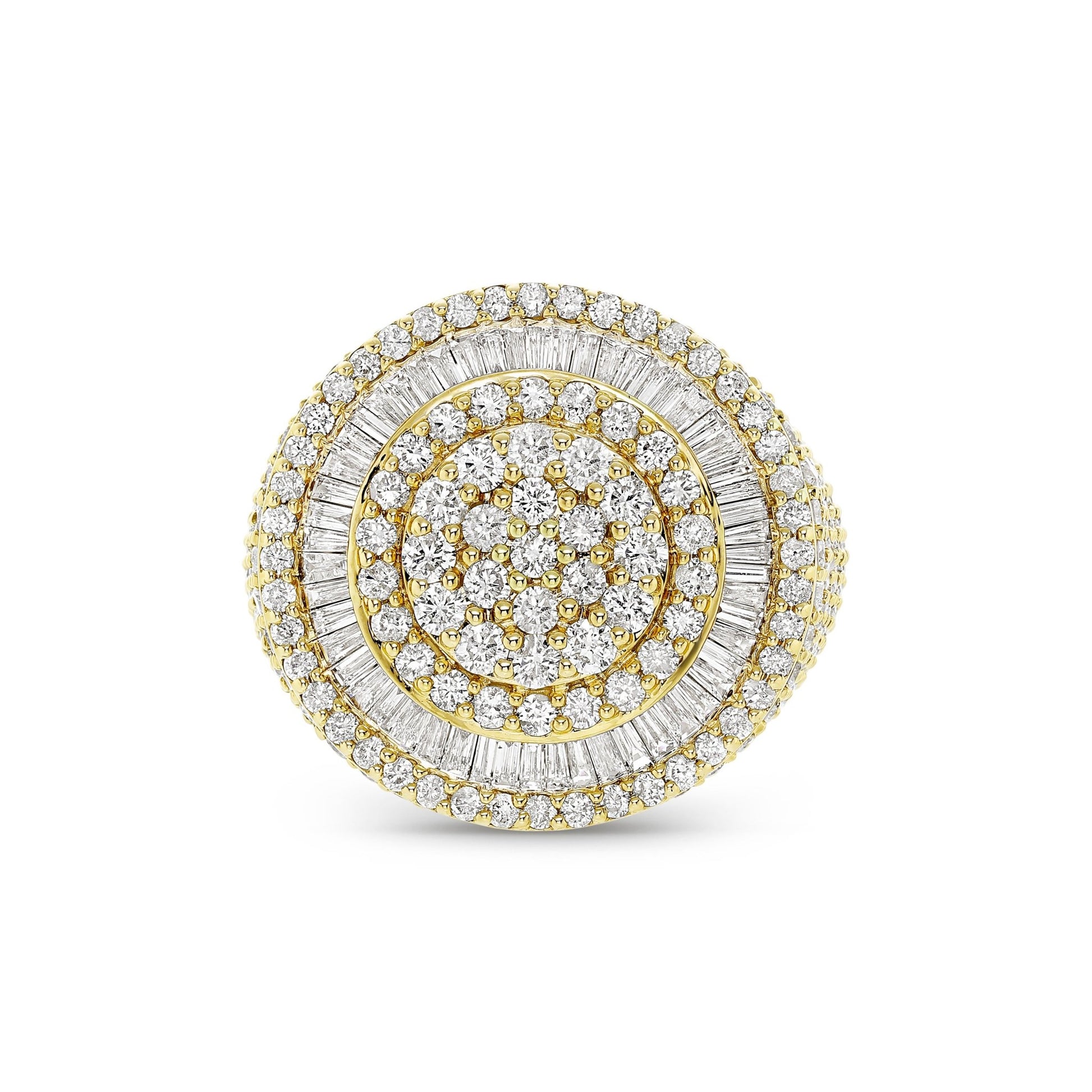 Baguette Circle Diamond Ring - Shyne Jewelers BAGCIRCLERING_1 Yellow Gold Shyne Jewelers