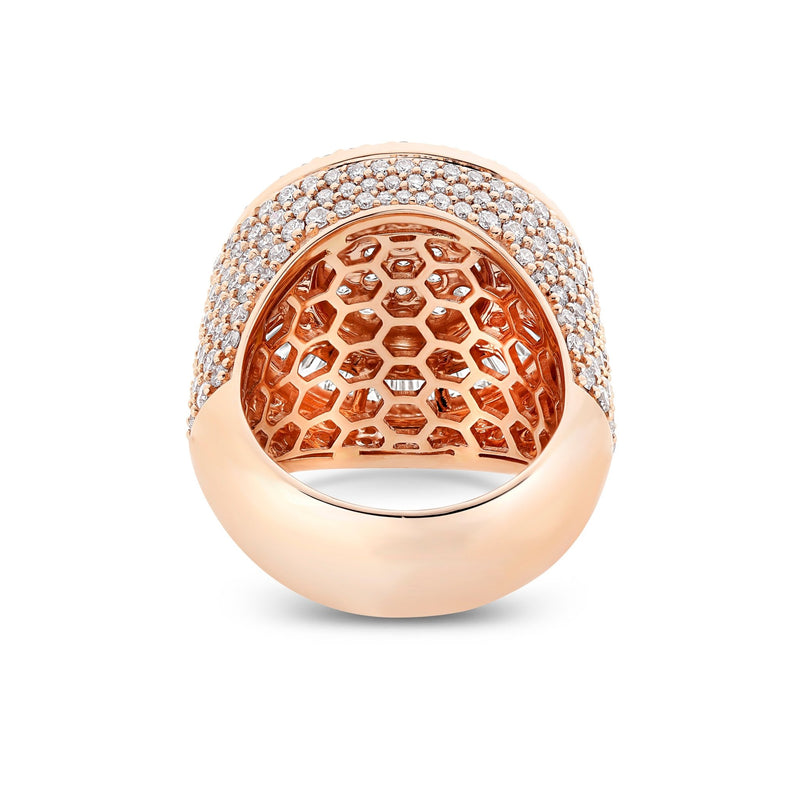 Baguette Circle Diamond Ring - Shyne Jewelers BAGCIRCLERING_1 Rose Gold Shyne Jewelers