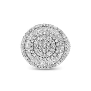 Baguette Circle Diamond Ring - Shyne Jewelers BAGCIRCLERING_1 White Gold Shyne Jewelers