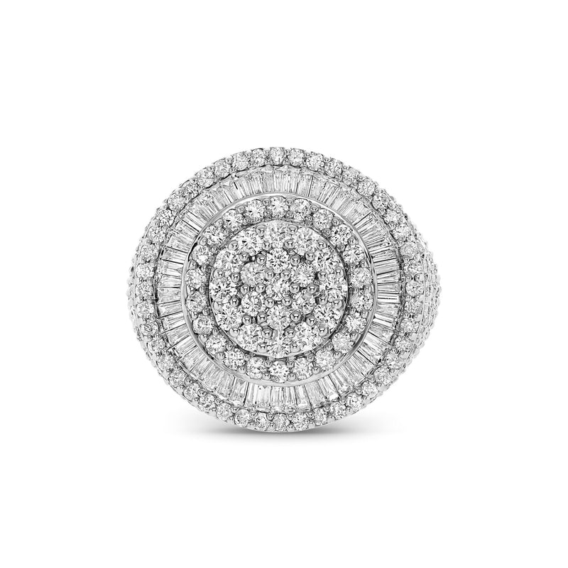 Baguette Circle Diamond Ring - Shyne Jewelers BAGCIRCLERING_1 White Gold Shyne Jewelers
