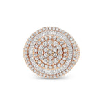 Baguette Circle Diamond Ring - Shyne Jewelers BAGCIRCLERING_1 Rose Gold Shyne Jewelers
