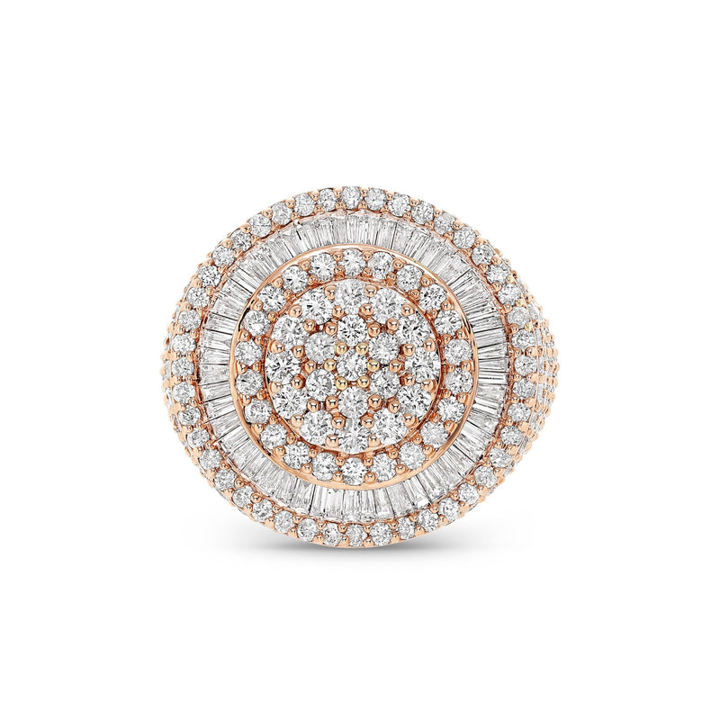 Baguette Circle Diamond Ring - Shyne Jewelers BAGCIRCLERING_1 Rose Gold Shyne Jewelers