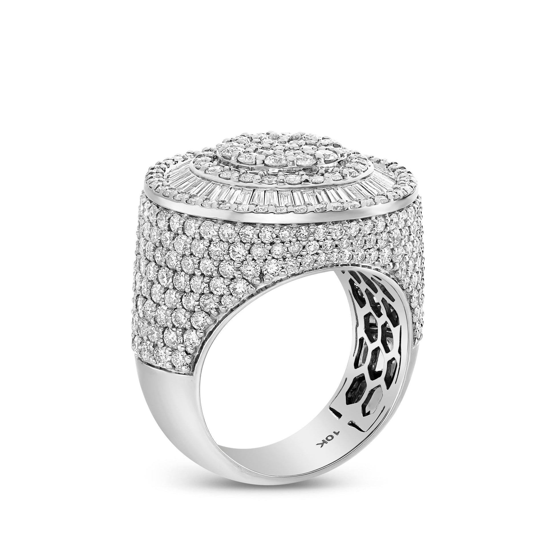Baguette Circle Diamond Ring - Shyne Jewelers BAGCIRCLERING_1 White Gold Shyne Jewelers