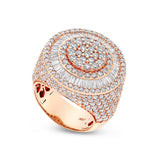 Baguette Circle Diamond Ring - Shyne Jewelers BAGCIRCLERING_1 Rose Gold Shyne Jewelers