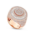 Baguette Circle Diamond Ring - Shyne Jewelers BAGCIRCLERING_1 Rose Gold Shyne Jewelers