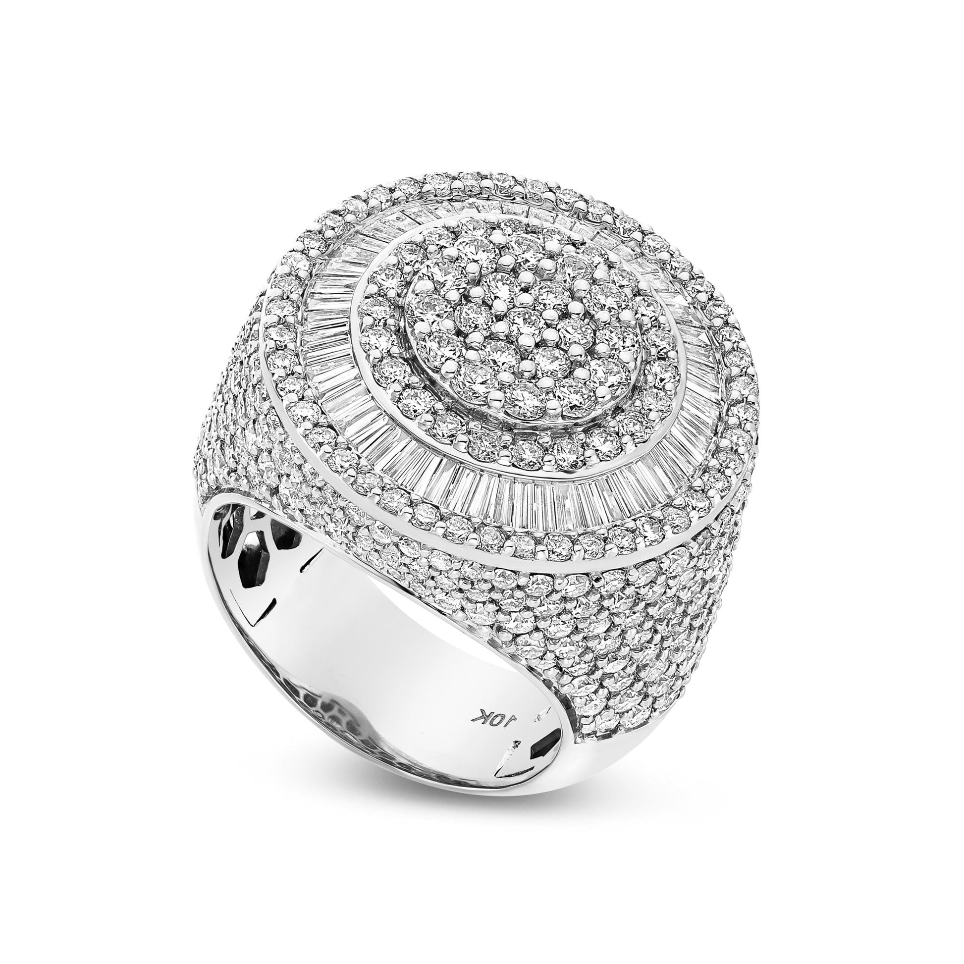 Baguette Circle Diamond Ring - Shyne Jewelers BAGCIRCLERING_1 White Gold Shyne Jewelers