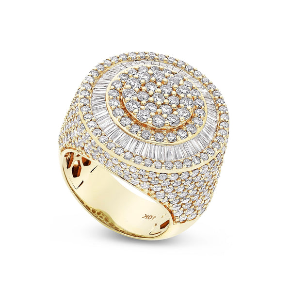 Baguette Circle Diamond Ring - Shyne Jewelers BAGCIRCLERING_1 Yellow Gold Shyne Jewelers