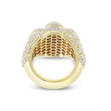 Baguette Cross Diamond Ring - Shyne Jewelers BAGCROSSRING_1 Yellow Gold Shyne Jewelers
