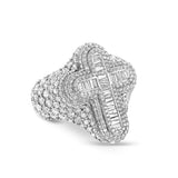 Baguette Cross Diamond Ring - Shyne Jewelers BAGCROSSRING_1 White Gold Shyne Jewelers
