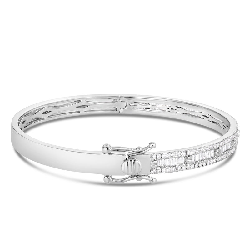 Baguette Diamond Bangle Bracelet - Shyne Jewelers BAGTBANGLE_1 Shyne Jewelers