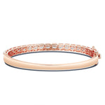 Baguette Diamond Bangle Bracelet - Shyne Jewelers BAGUETTEBANGLE_1 Rose Gold Shyne Jewelers