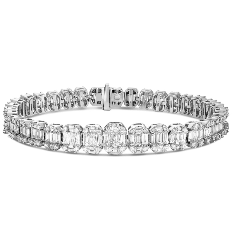 Baguette Diamond Bracelet - Shyne Jewelers White Gold Shyne Jewelers