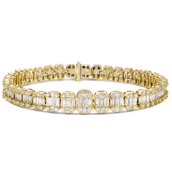 Baguette Diamond Bracelet - Shyne Jewelers Yellow Gold Shyne Jewelers